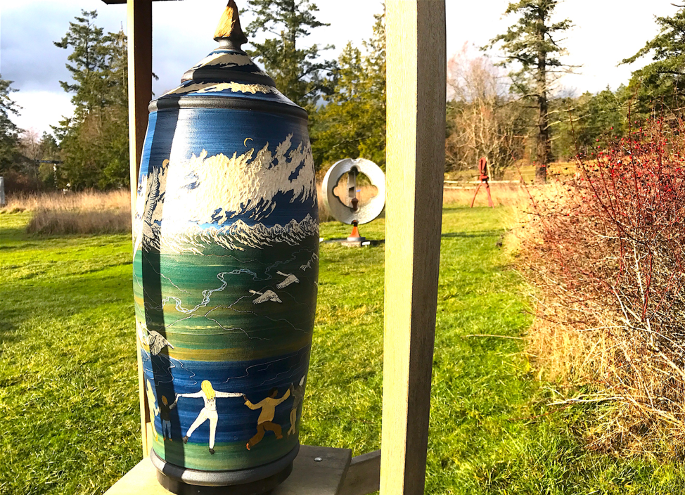 Wishing Urns at San Juan Sculpture Park