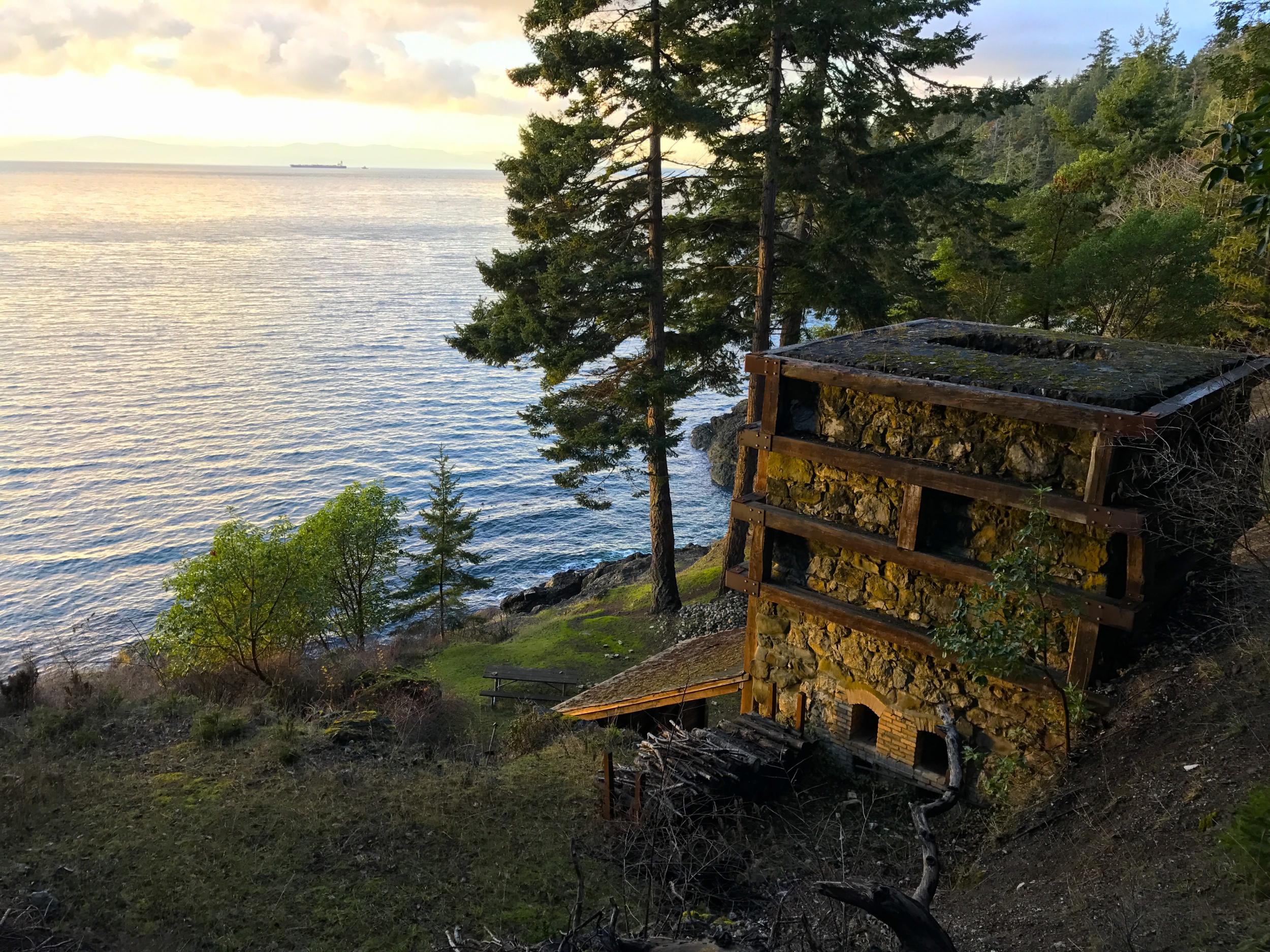 Rebuilt Lime Kiln at Lime Kiln State Park