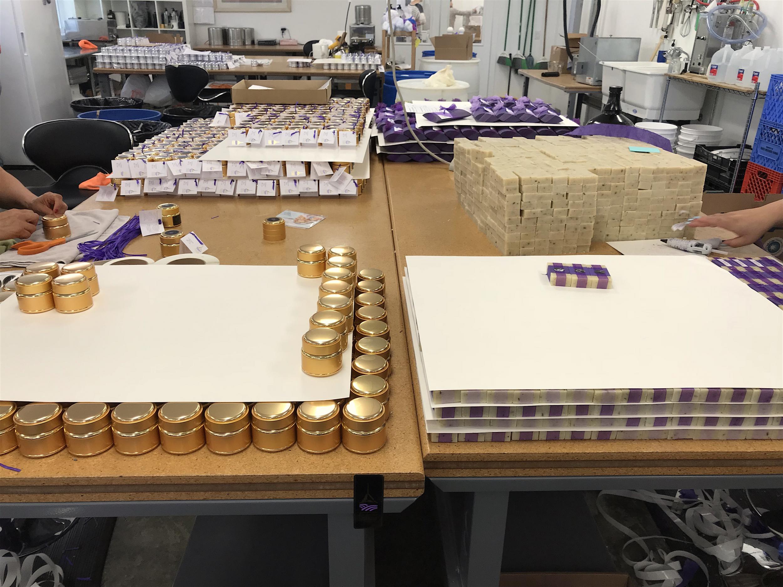 Packaging day at the manufacturing plant