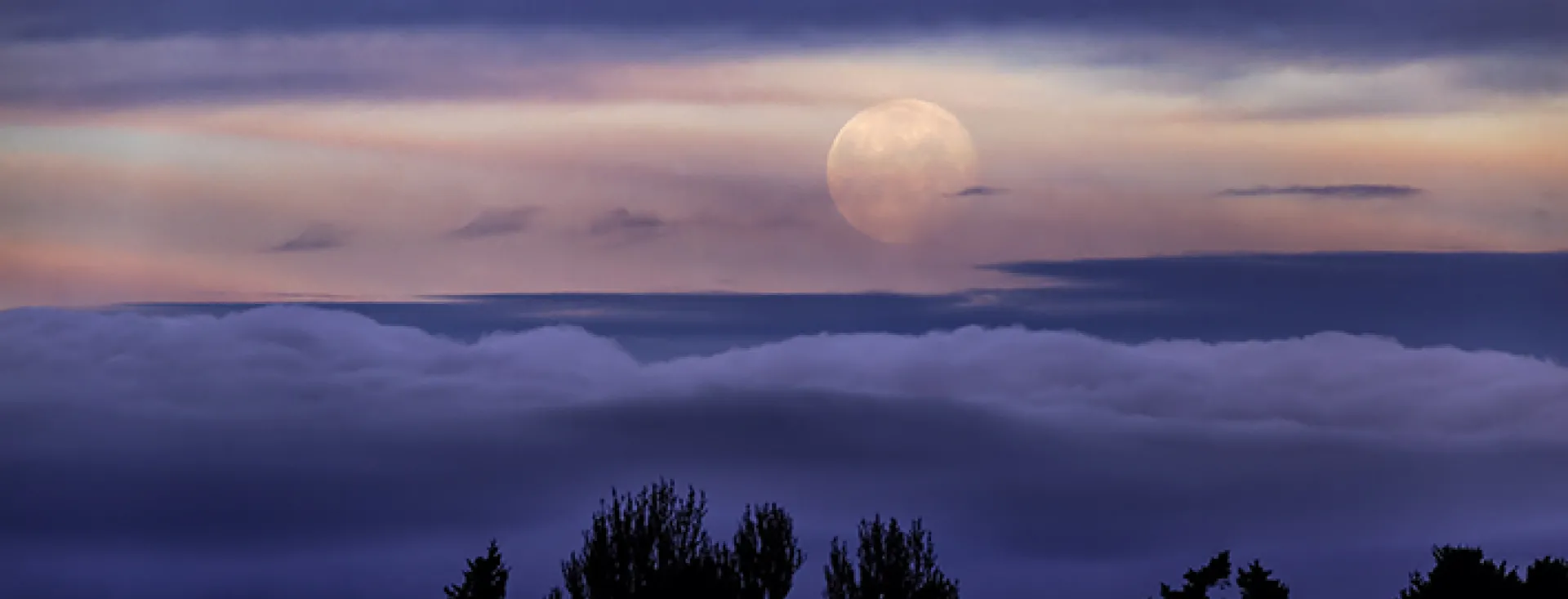 Full Moon over San Juan Island by Thomas Ashcraft