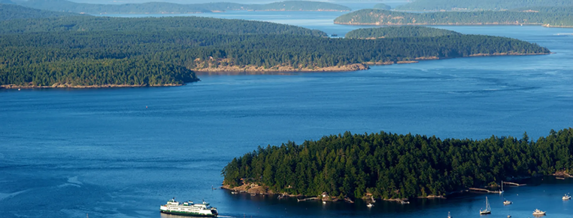 Friday Harbor from the air by Chris Teren