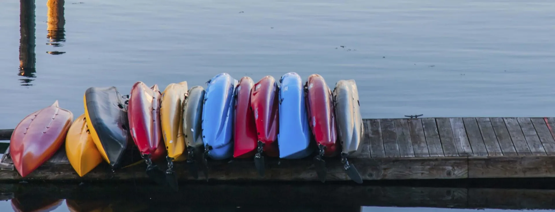 Kayaks on San Juan Island