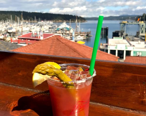 Cocktails with a View in Friday Harbor