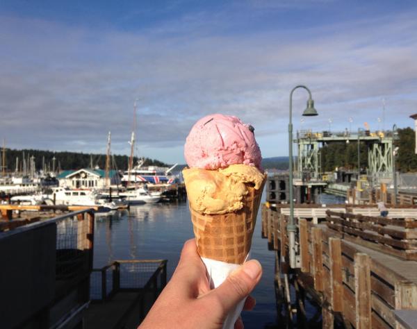 Ice cream in Friday Harbor