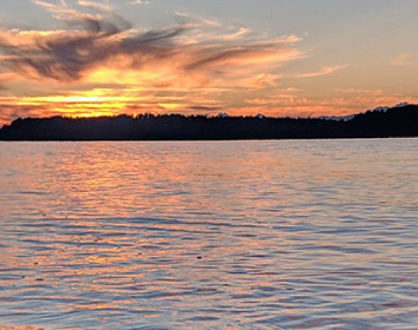 Amazing Sunset over San Juan Island Amazing Sunset over San Juan Island