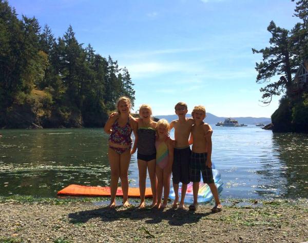 Healthy Family Summer Vacation on San Juan Island
