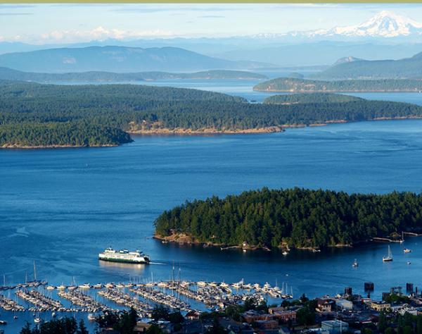 Friday Harbor from the air by Chris Teren