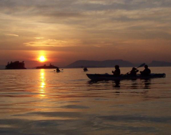 Kayaking on San Juan Island