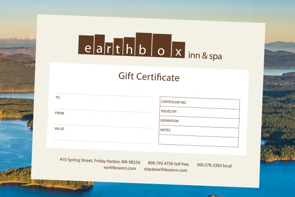 Earthbox Inn & Spa Gift Certificate