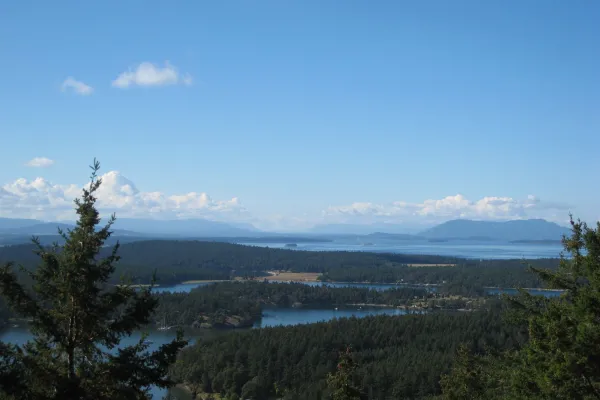 View from Mount Young on San Juan Island