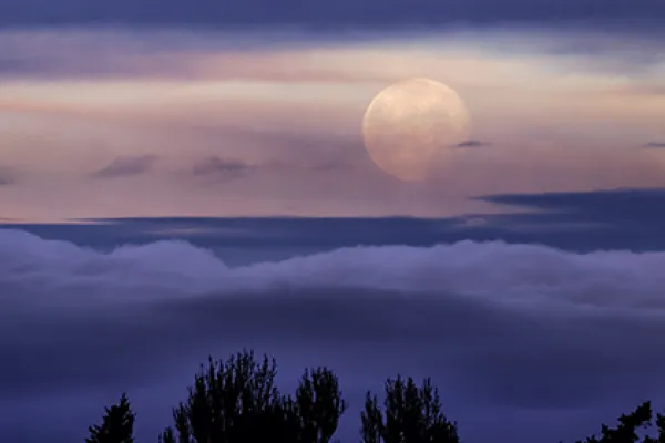 Full Moon over San Juan Island by Thomas Ashcraft