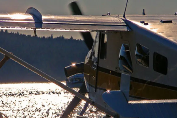 Flying to Friday Harbor, San Juan Island