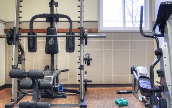 Fitness Room at Earthbox Inn & Spa in Friday Harbor