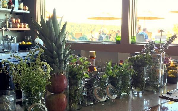 The Cocktail Bar at Friday Harbor House on San Juan Island