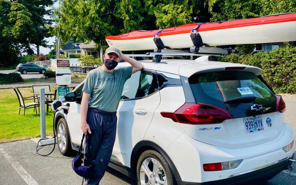 Electric Car Charging Station at the Earthbox Inn & Spa in Friday Harbor, WA