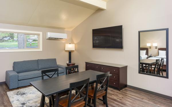 Earthbox Inn - San Juan Island Washington - Sea Place table and couch