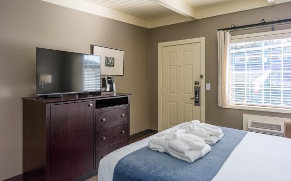 Earthbox Inn - San Juan Island Washington - Water Place from bed view of door