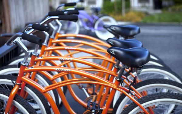 Bicycles at the Earthbox Inn & Spa