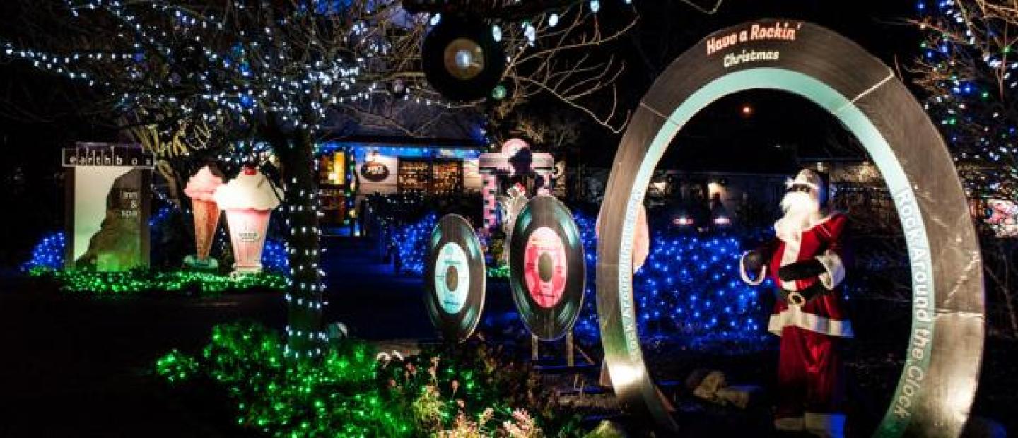 Holiday Christmas Lighting in Friday Harbor San Juan Island