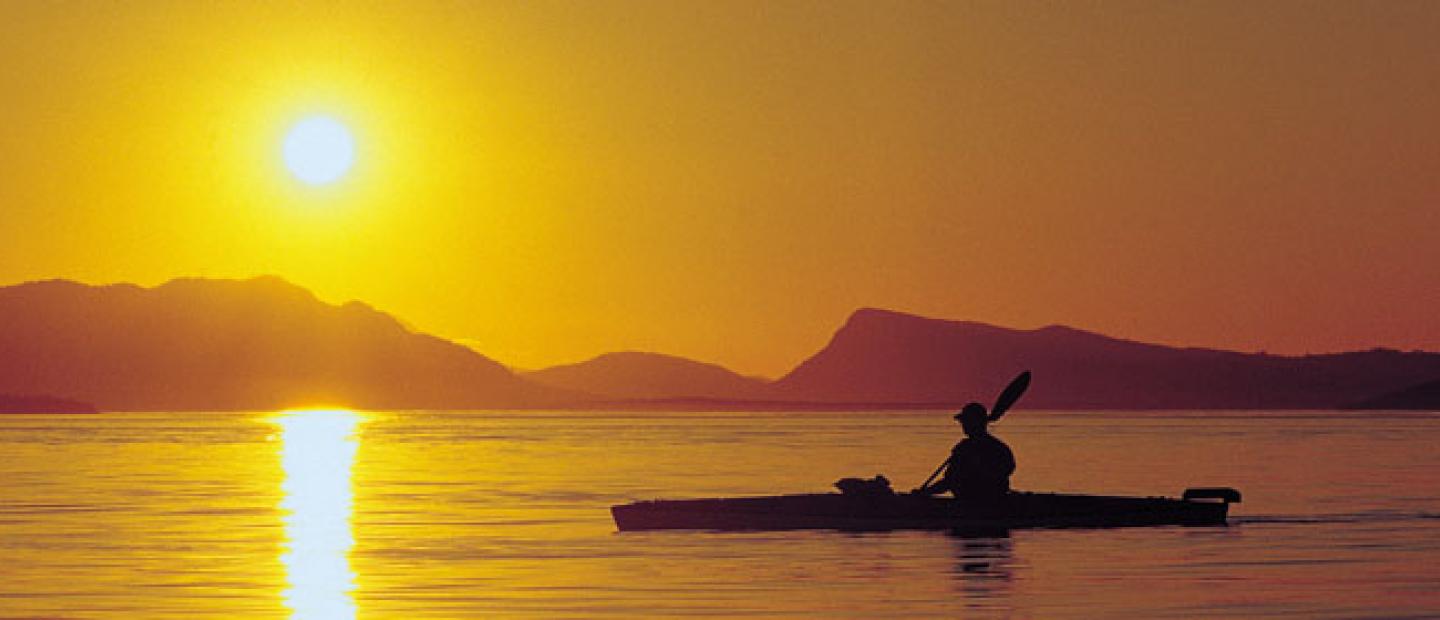 Beautiful sunset on San Juan Island